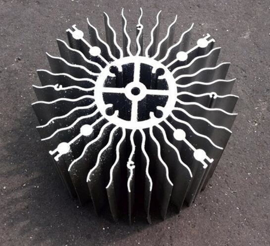 Round High Precision Forging Aluminum Heat Sinks 110 Diameter For LED PCB COB