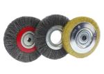 Metal Polishing Crimped Brass Wire Wheel Brush , Durable Rotary Wire Brush