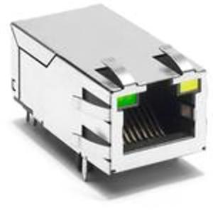 Wholesale JK0-0229NL 4PAIR POE 120W RJ45 Connector 30 U'' GOLD Plating from china suppliers