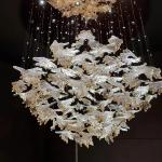 Hotel lobby Cockscomb shaped chandelier Hall Front desk Shopping mall beauty