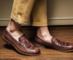 Sample Available Mens Leather Loafers Autumn Woven Leather Slip On Shoes for