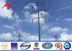 Outdoor 11m Round Steel Utility Power Poles 5mm Thickness For Transmission Line