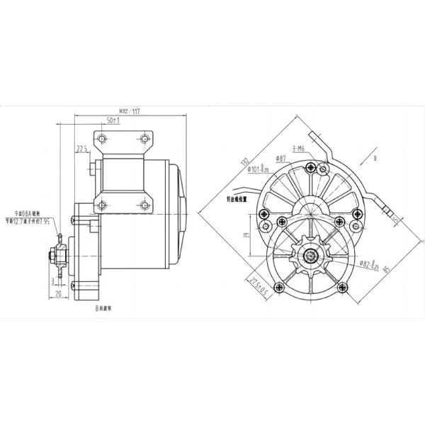 36 48v 24 Volt Dc Motor For Bicycle 250 350 500w 3000rpm