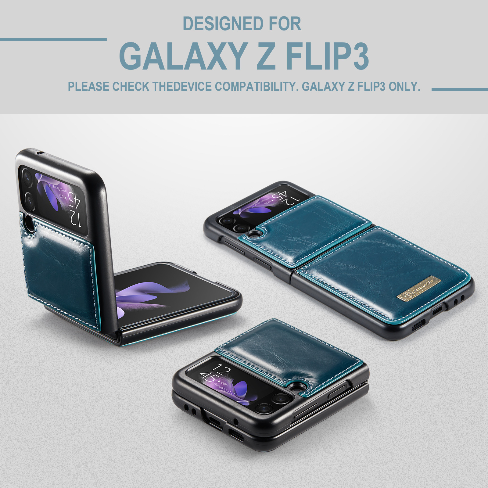 Luxury Cellphone Cover For Samsung Galaxy Z Flip 3 Multi Functional Stylish