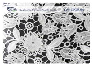 Wholesale Custom Printed White Embroidered Wedding Dress Lace Fabric for Lingerie from china suppliers