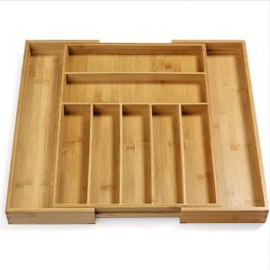 Wholesale Expandable Bamboo Kitchen Utensils Silverware Drawer Cutlery Organizer Tray from china suppliers