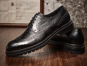 Wholesale Brogues Casual Mens Leather Dress Shoes Breathable Office Police Loafer from china suppliers