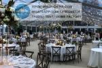 Coated PVC 10kg/Sqm Outdoor Reception Tent M2 Fireproof