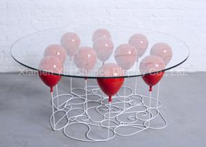 Wholesale Home Decoration Fiberglass Furniture Red Color Fiberglass Balloon Standing Table from china suppliers