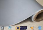Double - Sides 1.5m*50m 0.45mm Gray Silicone Coated Fiberglass Fabric Welding