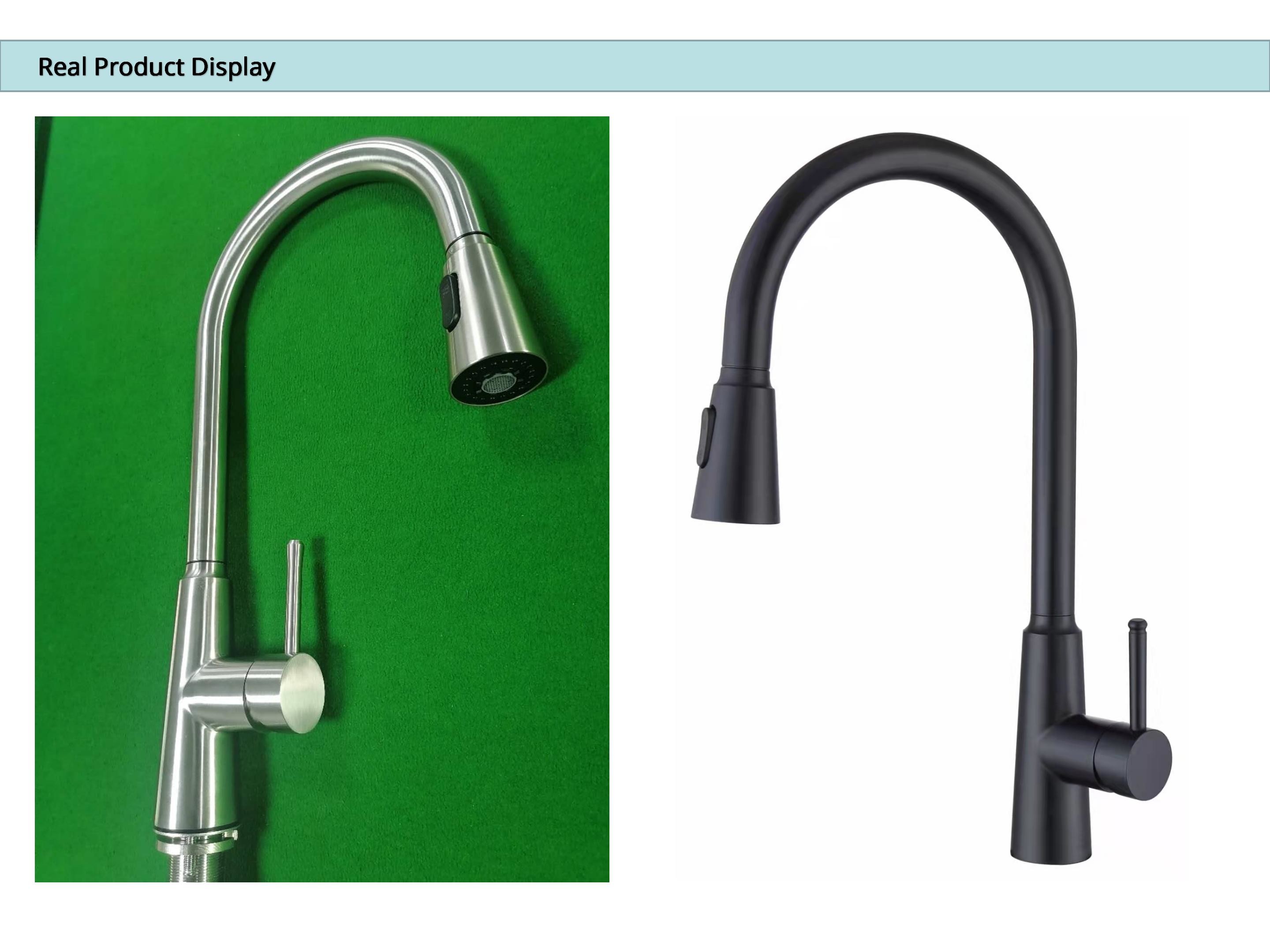 Motion Sensor Taps 18/10 Stainless Steel Deck Mounted Kitchen Faucet With Sprayer