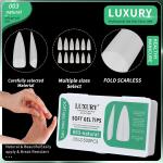 Natural Color Acrylic Nail Tips Medium Sharp-shaped False Nails For Nail