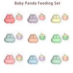 MHC Squirrel Silicone Plate Baby Nursing Suction Cartoon Animal Food Grade