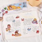 DIY Decoration Notebook Removable PMS Vinyl Cartoon Sticker Label Adhesive