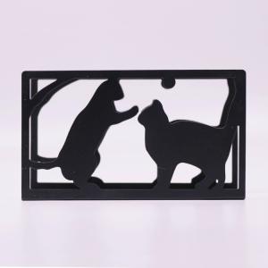 Wholesale Rectangular Metal Tissue Holder / Stand Up Napkin Holder Cute Cat Design from china suppliers