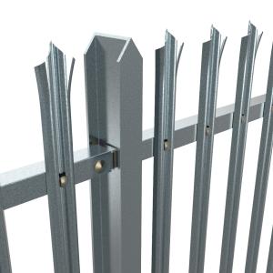 Wholesale 2.0mm 3.0mm Steelway Fence Secure Palisade Galvanised Metal Security Fencing from china suppliers