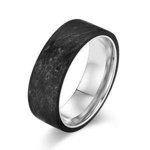 Wholesale Coated Forged Carbon Fiber Wedding Bands Perfect Gift for Men's Jewelry from china suppliers