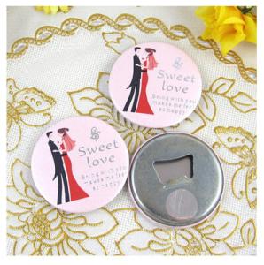 Wholesale New creative promotion gift product wedding gift fridge magenet bottle opener from china suppliers