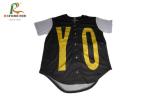 CMYK Polyester Fabricbaseball Button Up Shirt , Youth Full Button Baseball
