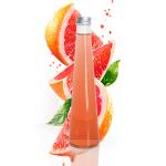 Factory Wholesale Clear Empty Square Juice Bottle Beverage Bottle Glass 8oz 16oz