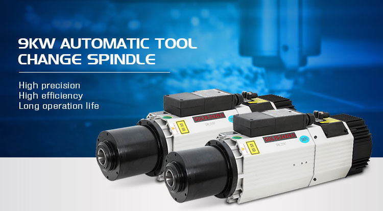 400HZ Frequency Air Cooling Spindle Motor for 9kw Automatic Tool Changer Machine