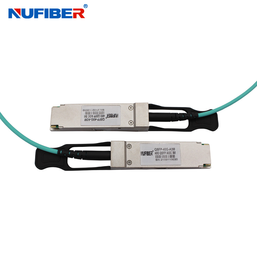 Network 40G Compatible QSFP+ AOC Cable Active Optical Fiber Multimode