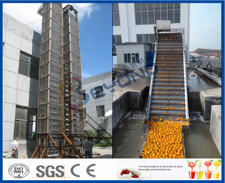 Turn Key Project 30TPH Fresh Orange Processing Line With 200L Drum Filling Machine