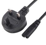 3A 5A 10A United Kingdom Power Cord , C7 BS1363 UK 2 Pin Power Cable