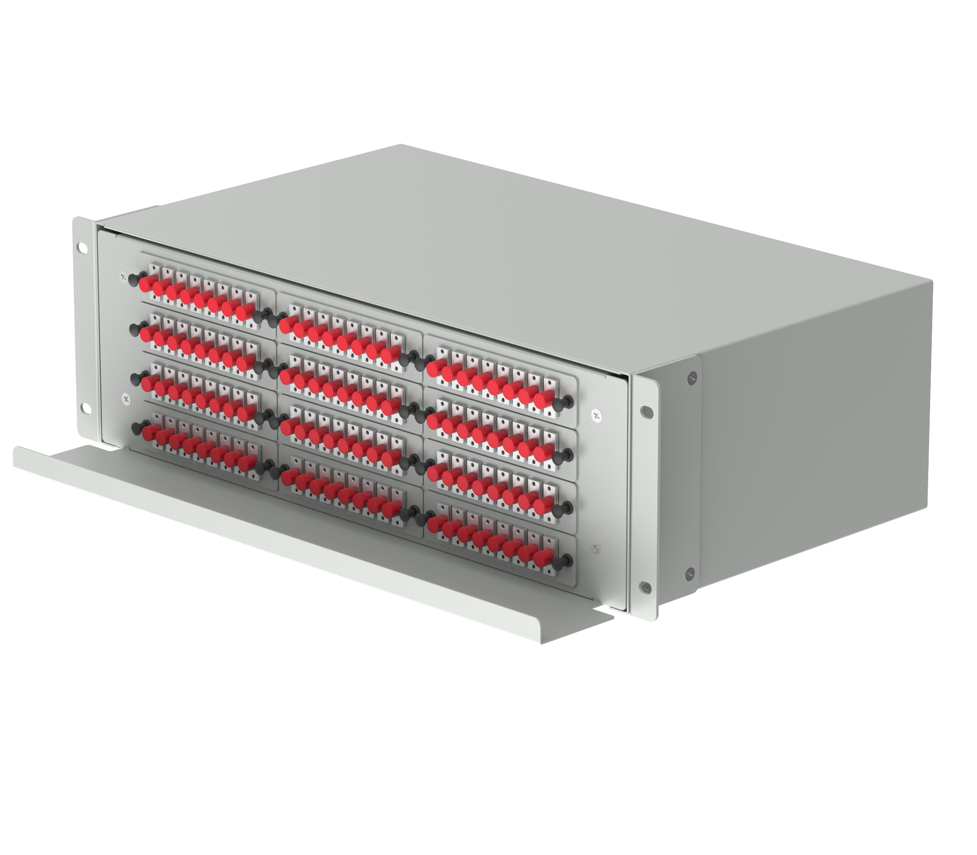 FC Type 96 Ports Optic Fiber Distribution Patchpanel for Network in FTTX Data Center