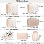 Luggage Organizers for Suitcase,14 Packs Travel Bags Organizer for Luggage