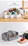 White PS Kitchen Plastic Storage Organizer 3mm Space Organizer