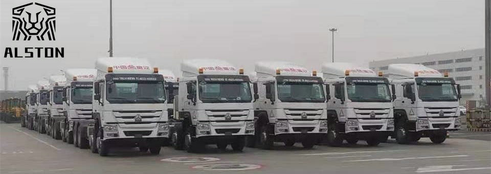 Fairly Used Howo Trucks 6x4 6x6 8x4 With Compressed Air Brake