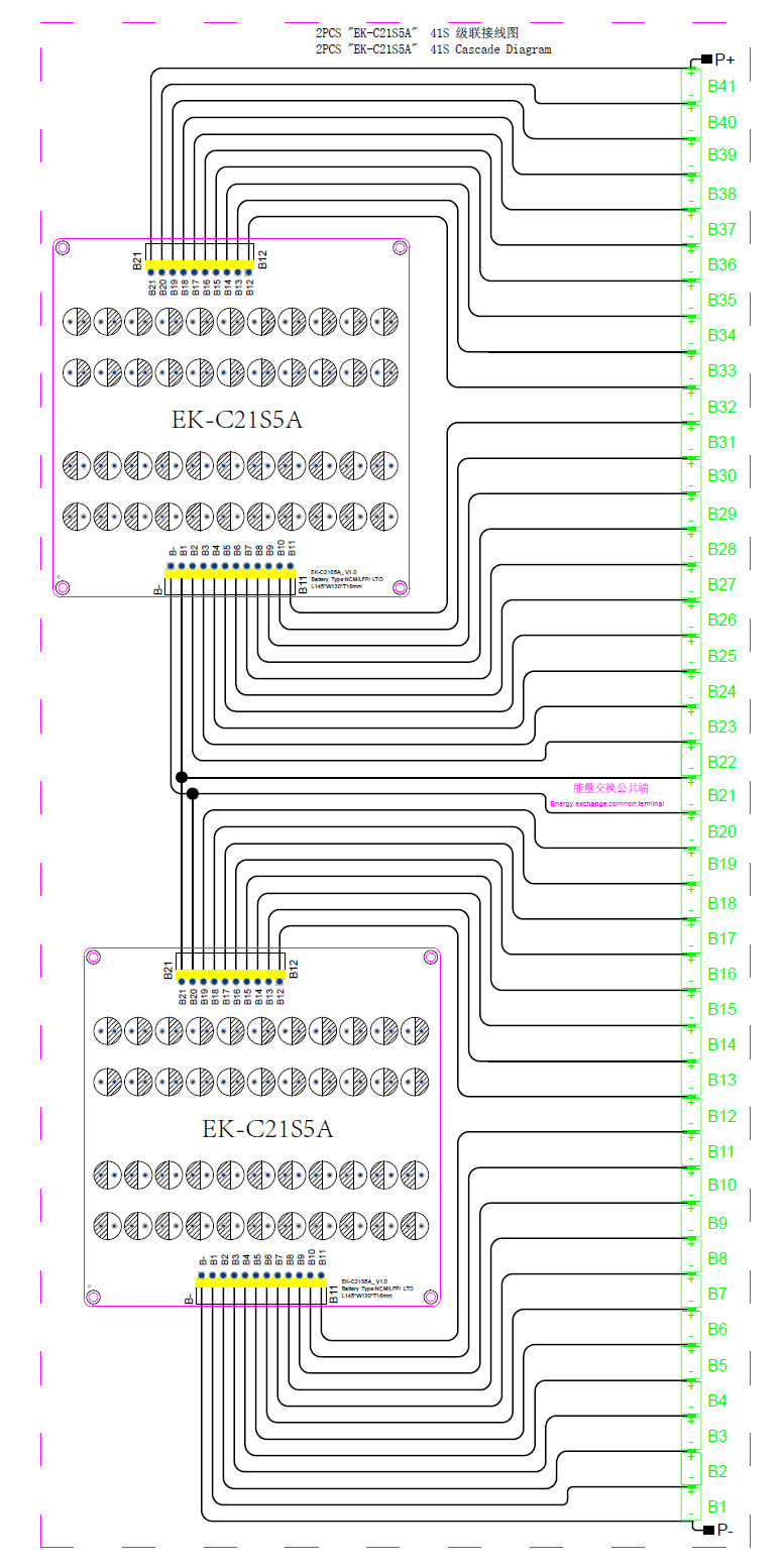 BMS 17S - 21S 5A Active Balancer Energy Transfer Equalization Board For Battery Pack