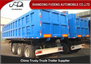 Wholesale 55 Tons Hydraulic 3 Axles 45cbm Tipper Semi Trailer with BPW alxe from china suppliers