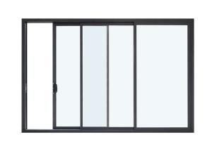 Wholesale 6063 T5 Aluminum Framed Door Sliding Glass 0.38PVB 450Pa Waterproof from china suppliers
