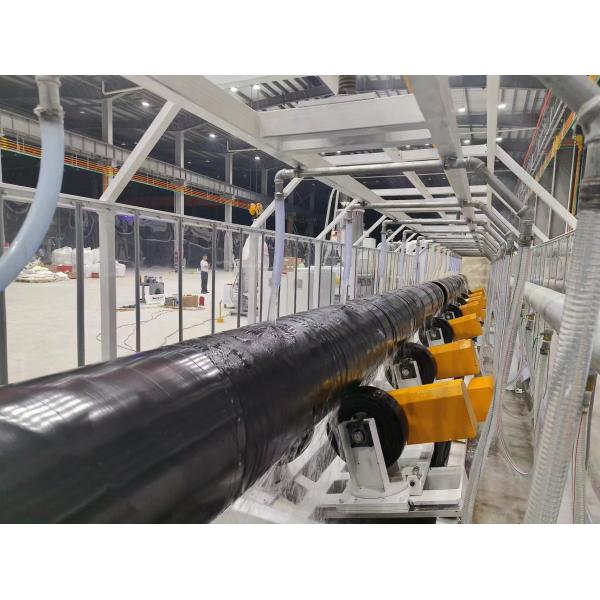 Internal Pipe Blasting Equipment Line Of Production For PE Pipe Coating Tapes