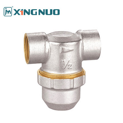 HPB57-3 Brass Material 1/2 inch 3/4 inch T strainer Brass Filter Valve with Low Maintenance and PTFE Seal Material
