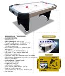 Professional 7ft Air Hockey Table , Silver 2 Players Cheap Air Hockey Table
