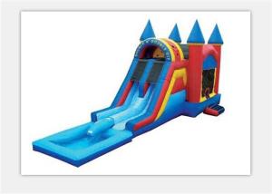 Wholesale Safety 0.55mm PVC Outdoor Inflatable Bouncy Castle Water Slide For Kids from china suppliers