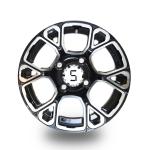 Shu-Ran Exclusive 12 Inches Golf Cart Machined/Glossy Black Wheels -25 Offset