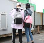 New fashion designs summer outdoor leisure canvas bagsbackpack ,student bag for