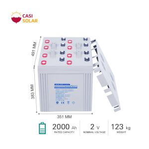 Wholesale 2V Deep Cycle Gel Battery 2000Ah Maintenance Free from china suppliers