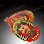 New Designed Customed Stalin Head Zinc Alloy Medal Label For Wine