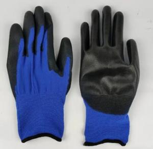Wholesale Blue Black PU Coated Gloves 18 Gauge PU Palm Dip Gloves Ultra Thin from china suppliers