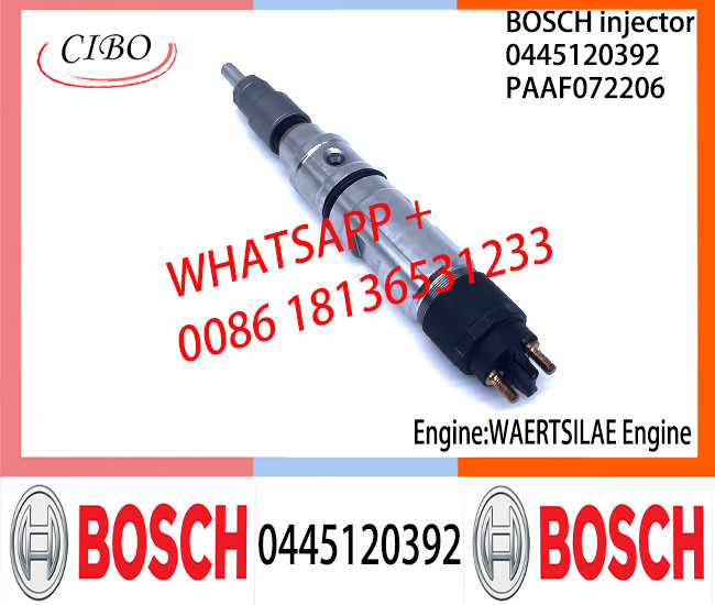 BOSCH 0445120392 Neutral Diesel Fuel Injector Assembly 0445120392 PAAF072206 For WAERTSILAE Engine