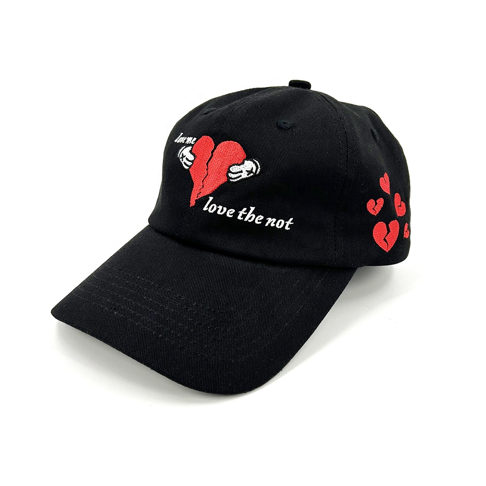 Unstructured Cotton Low Profile Dad Cap Adjustable Custom Embroidery Baseball Cap