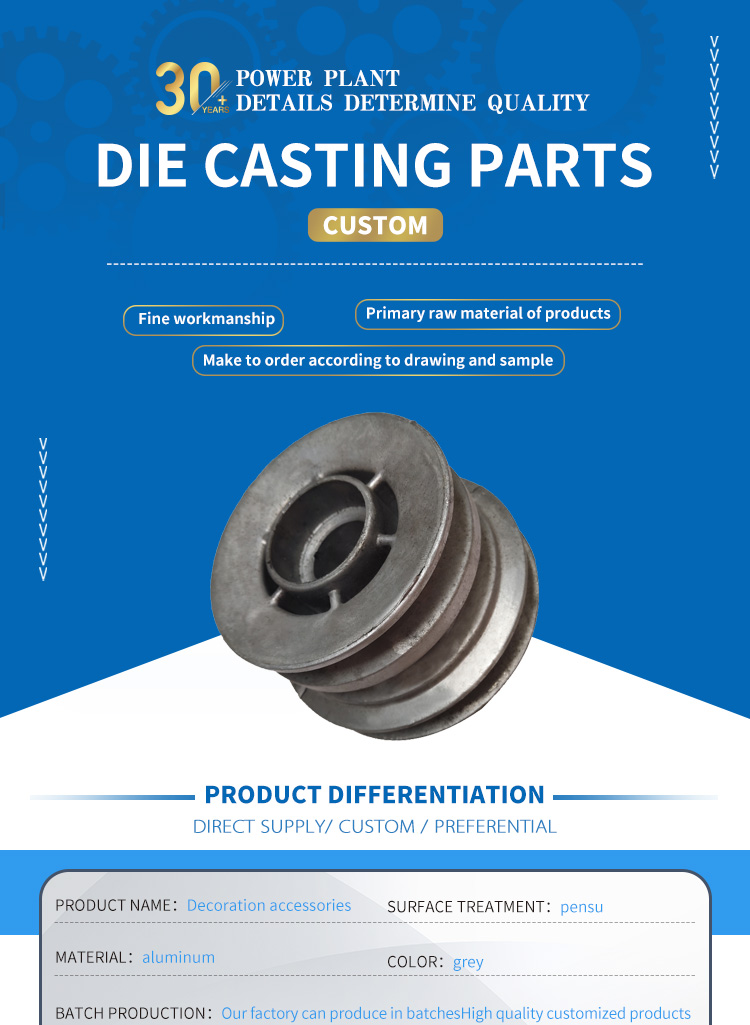 Custom Die Cast Alloy Aluminium Die Casting Parts for Professional Casting Services Drawing Format 2D/ PDF/CAD 3D IGES/STEP