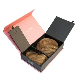 Recycled Materials Luxury Eco-Friendly Hair Extension Magnetic Paper Hair Gift Box for Wig