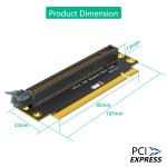 Reverse PCI-E 16X 3.0 express PCI-E 90 Degree Male To Female Riser Card
