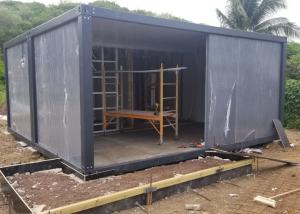 Wholesale Grey Iron Grey Steel Frame Detachable Sandwich Panel Container House from china suppliers
